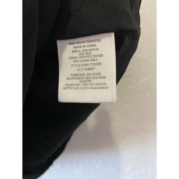 Joie Women's Black Velvet Silk Blend Cold Shoulder Top Sz M Gothic  Whimsygoth - Picture 6 of 7